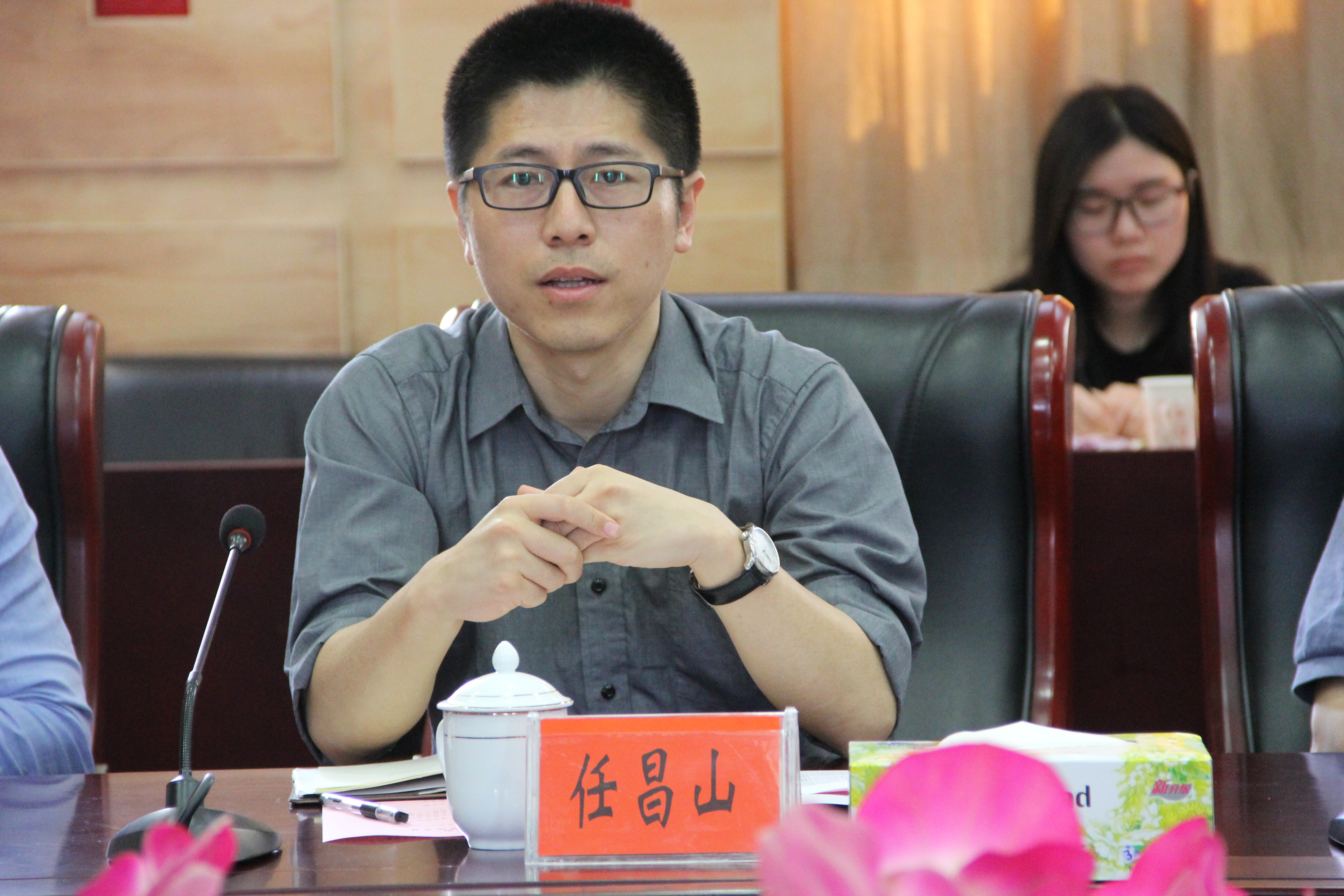 教育部科技司信息化处任昌山同志与备选学校交流